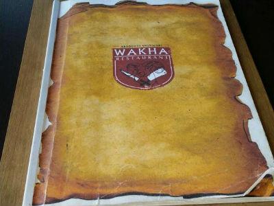 Wakha Menu